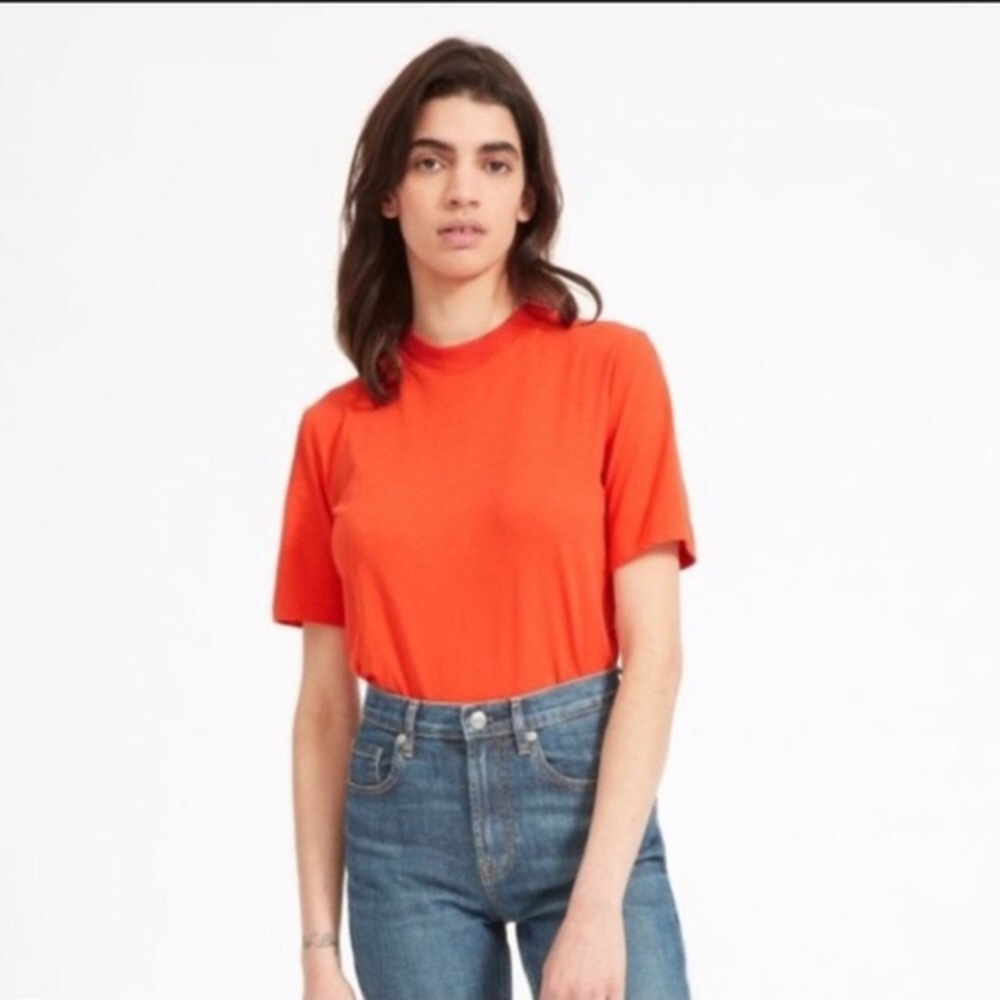 Everlane Cotton Mockneck Tee